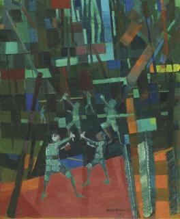 Candido Portinari - Meninos Com Estilingue (Boys With Slingshots)