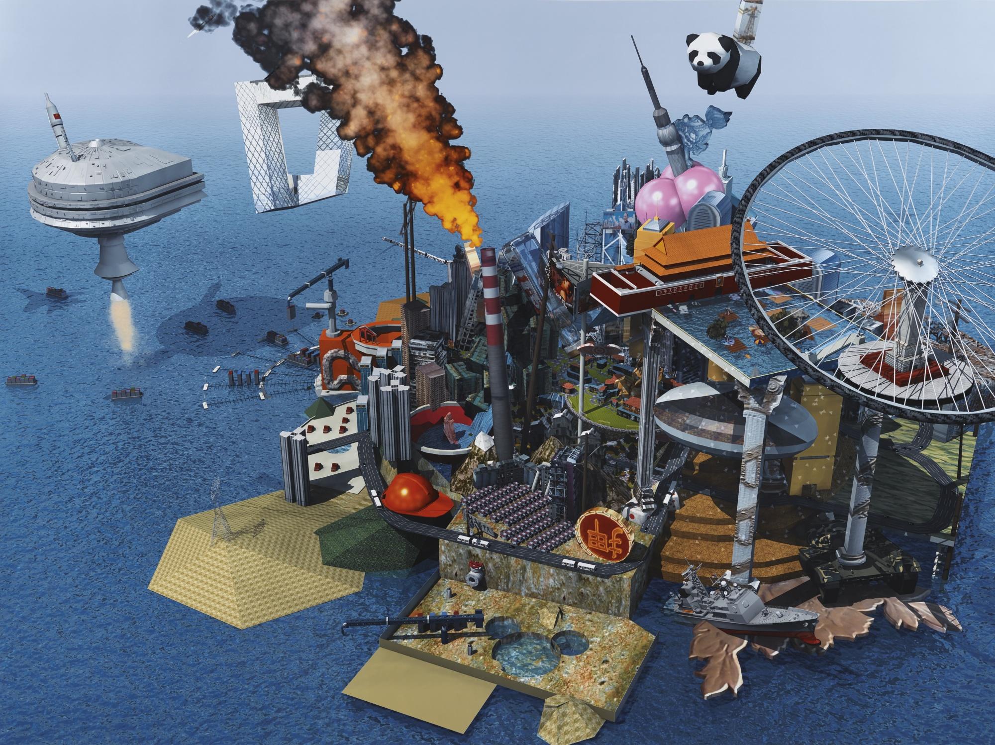 Cao Fei - Rmb City: A Second Life City Planning No. 4