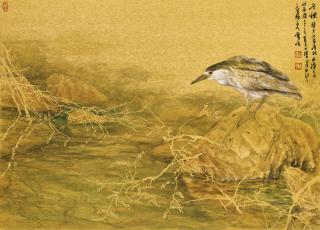 Cao Jun - Heron by the Stream