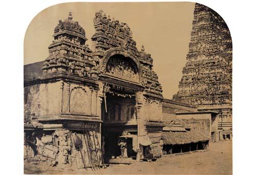 Capt. Linnaeus Tripe - Entrance to the Temple of Minakshi in the Great Pagoda