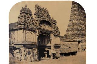 Capt. Linnaeus Tripe - Entrance to the Temple of Minakshi in the Great Pagoda