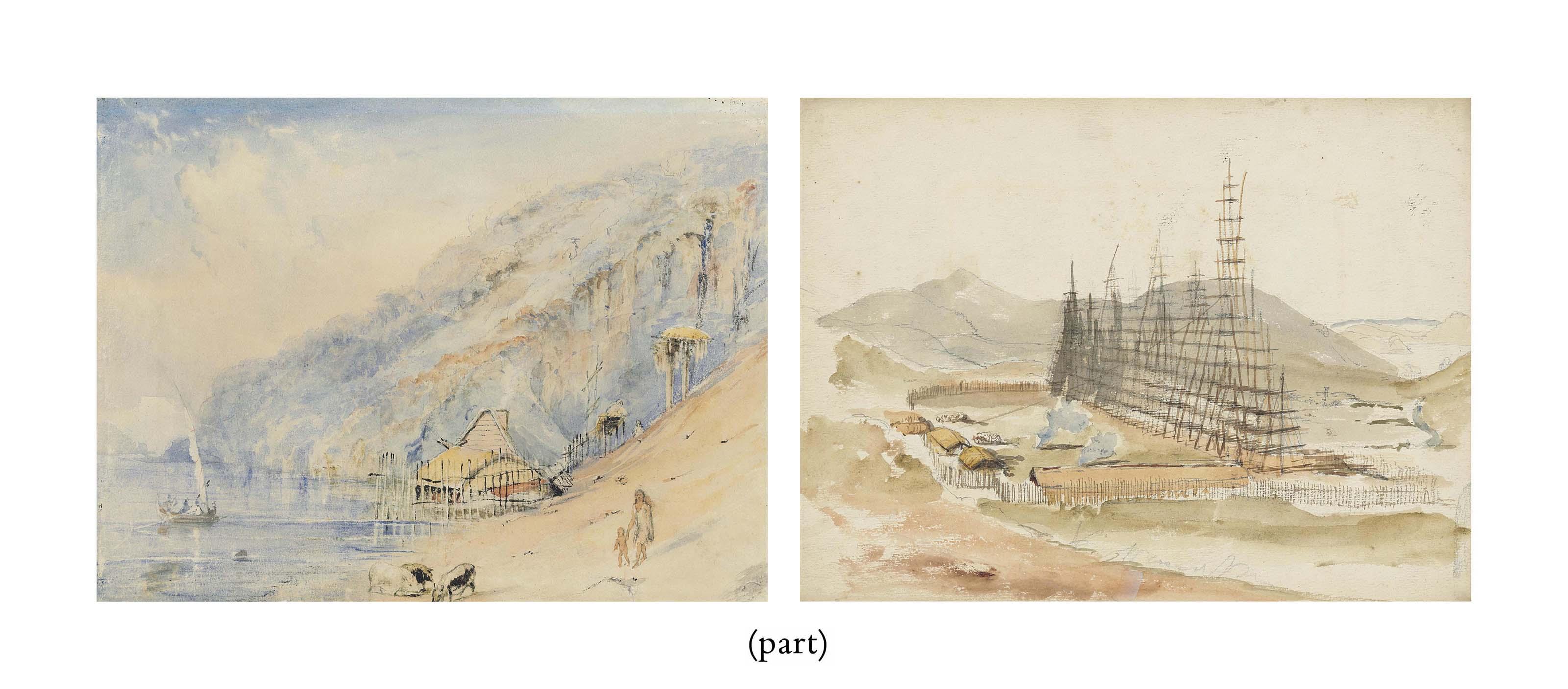 Captain Richard Aldworth Oliver, R.N. - Sketches in New Zealand