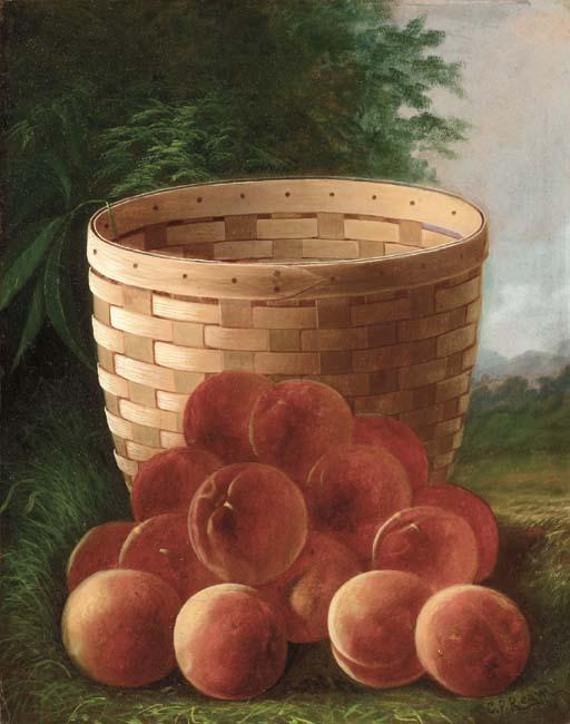 Carducius Plantagenet Ream - Peaches by a Basket