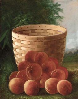 Carducius Plantagenet Ream - Peaches by a Basket