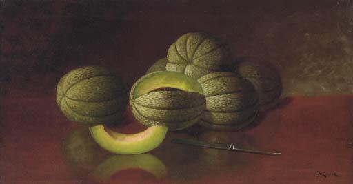 Carducius Plantagenet Ream - Still Life With Melons And Knife