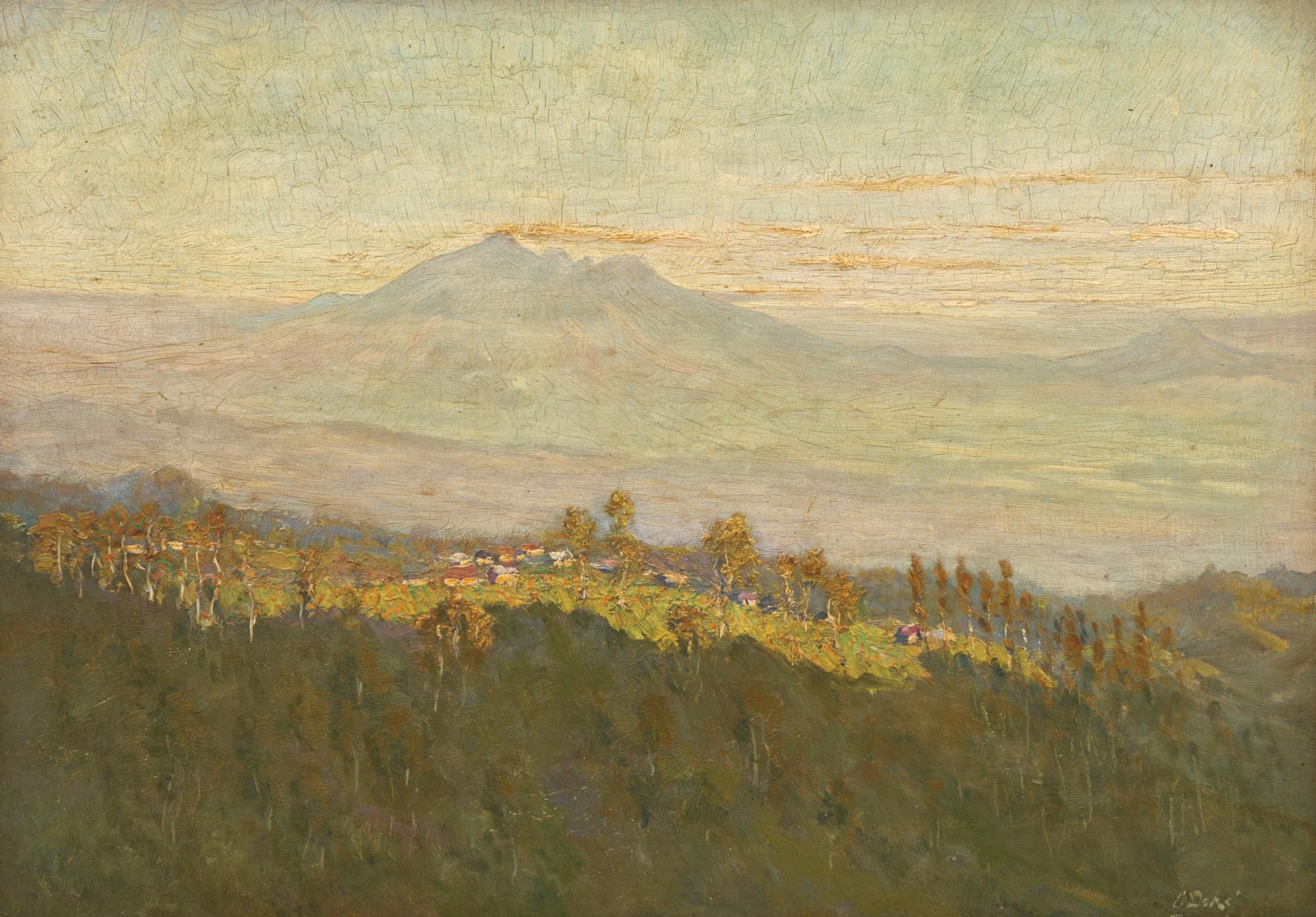 Carel Lodewijk Dake Ii Landscape Signed; Inscribed On The Reverse