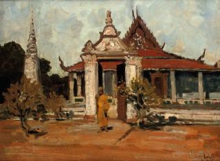 Carel Lodewijk Dake - Bhoeddistische monnik Pnom Penh - Buddhist monk