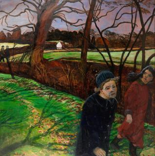 Carel Weight R.A. - A Winter Walk