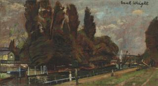 Carel Weight, R.A. - Along the Thames