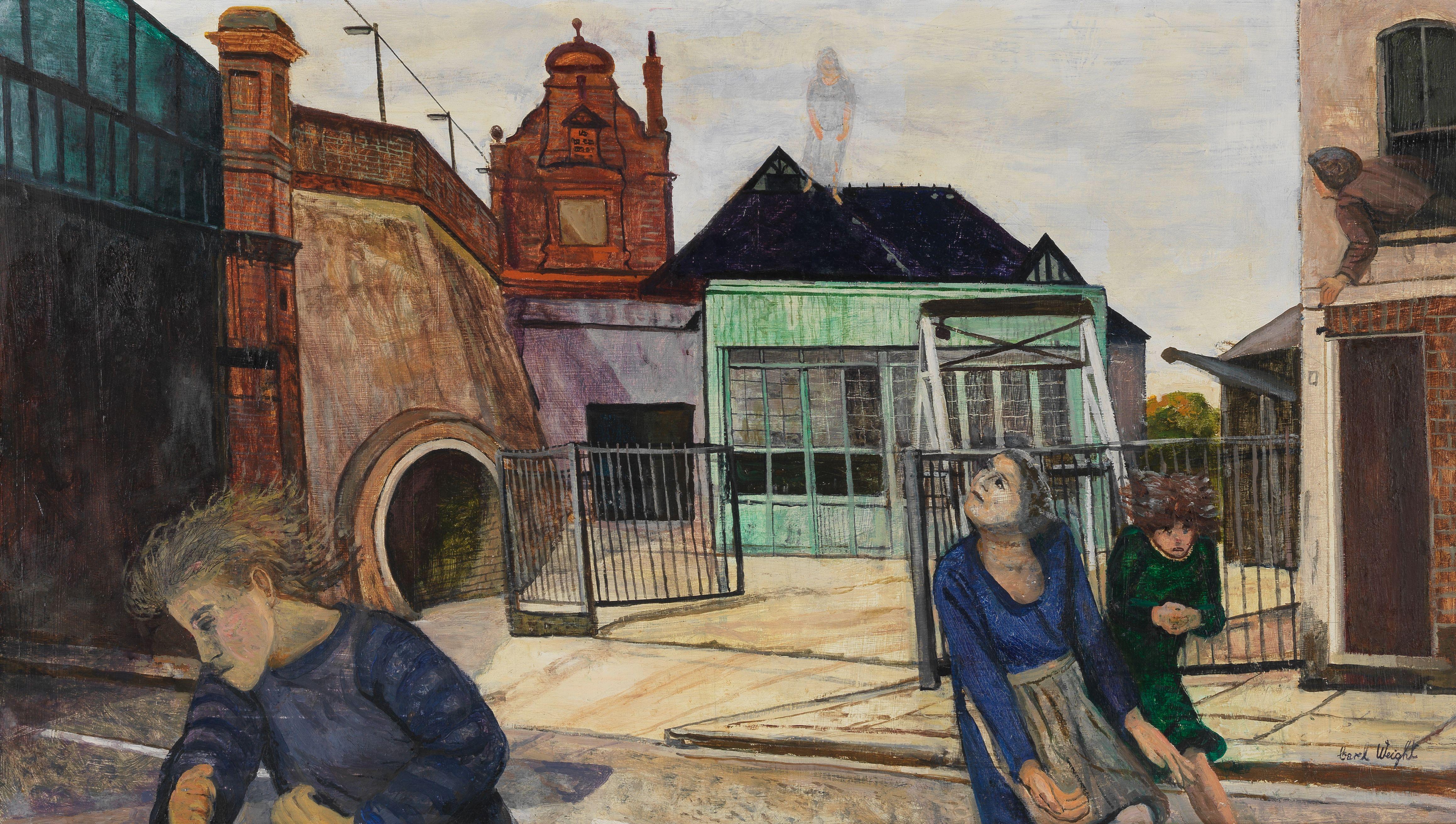 Carel Weight R.A. - Angel on the Roof