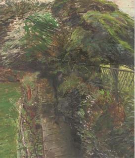 Carel Weight, R.A. - Figures In A Garden