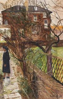 Carel Weight R.A. - Garden Scene
