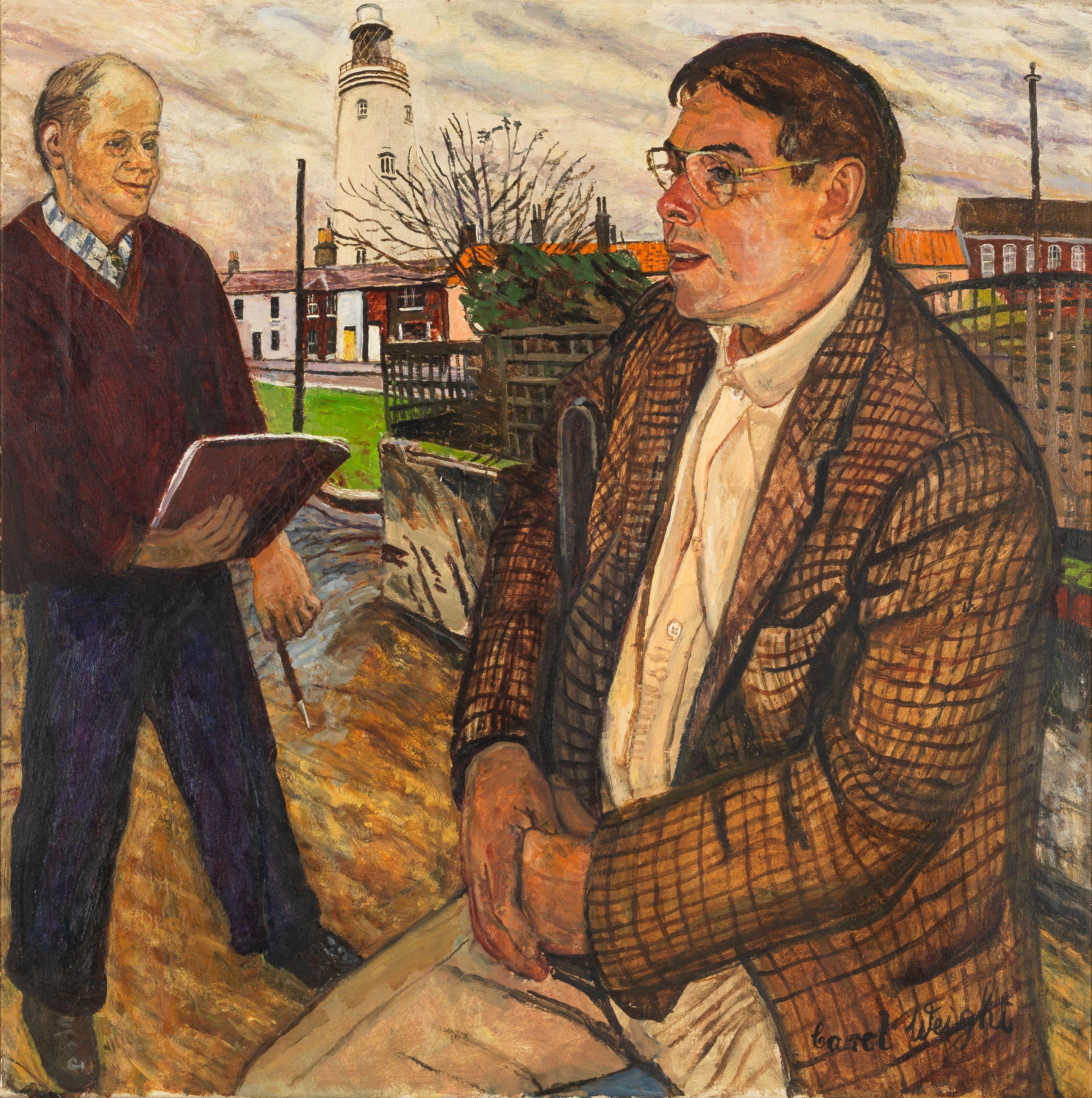 Carel Weight R.A. - Jeff Horwood and the Painter at Southwold