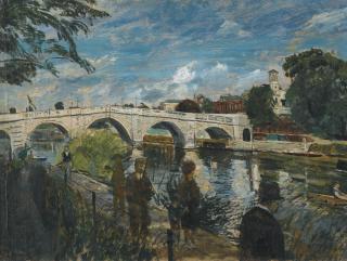 Carel Weight, R.A. - Richmond Bridge, Summer