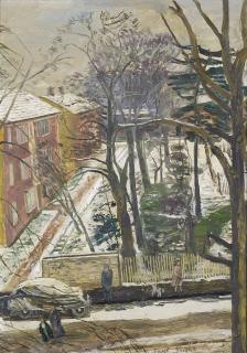 Carel Weight, R.A. - Snow, Putney