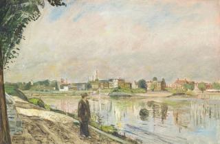 Carel Weight, R.A. - Thames, Chiswick