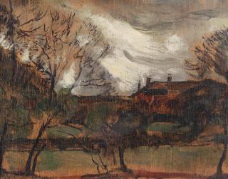 Carel Weight R.A. - Village Church