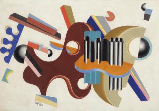 Carel Willink - Compositie (recto); Sunflowers (verso)