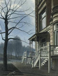 Carel Willink - Huis met twee trappen - House with two stairs