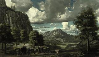 Carel Willink - Landschap met vechtenden: landscape with fighters