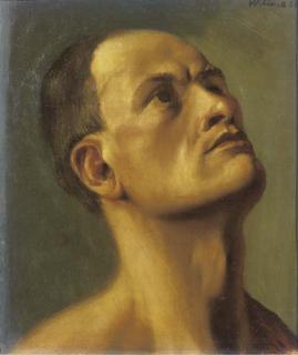 Carel Willink - Preparatory study for The Hermit (selfportrait)