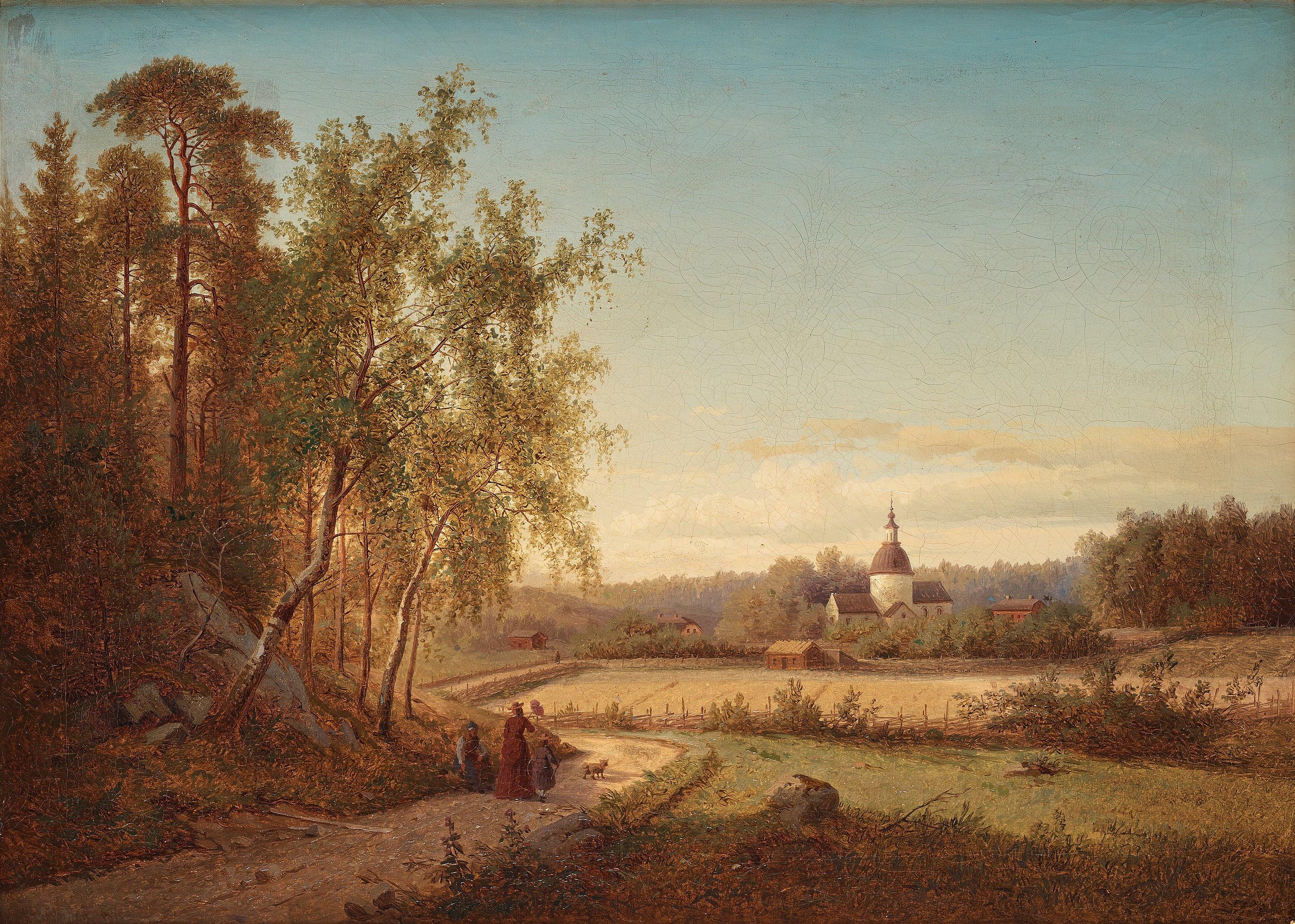 Carl Abraham Rothstén - The church of Solna.