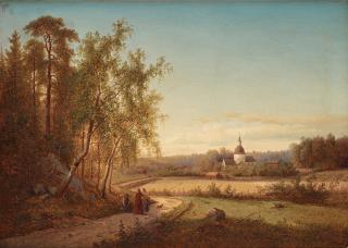 Carl Abraham Rothstén - The church of Solna.