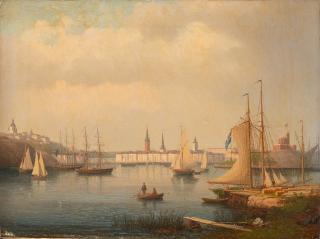Carl Abraham Rothstén - The inlet of Stockholm
