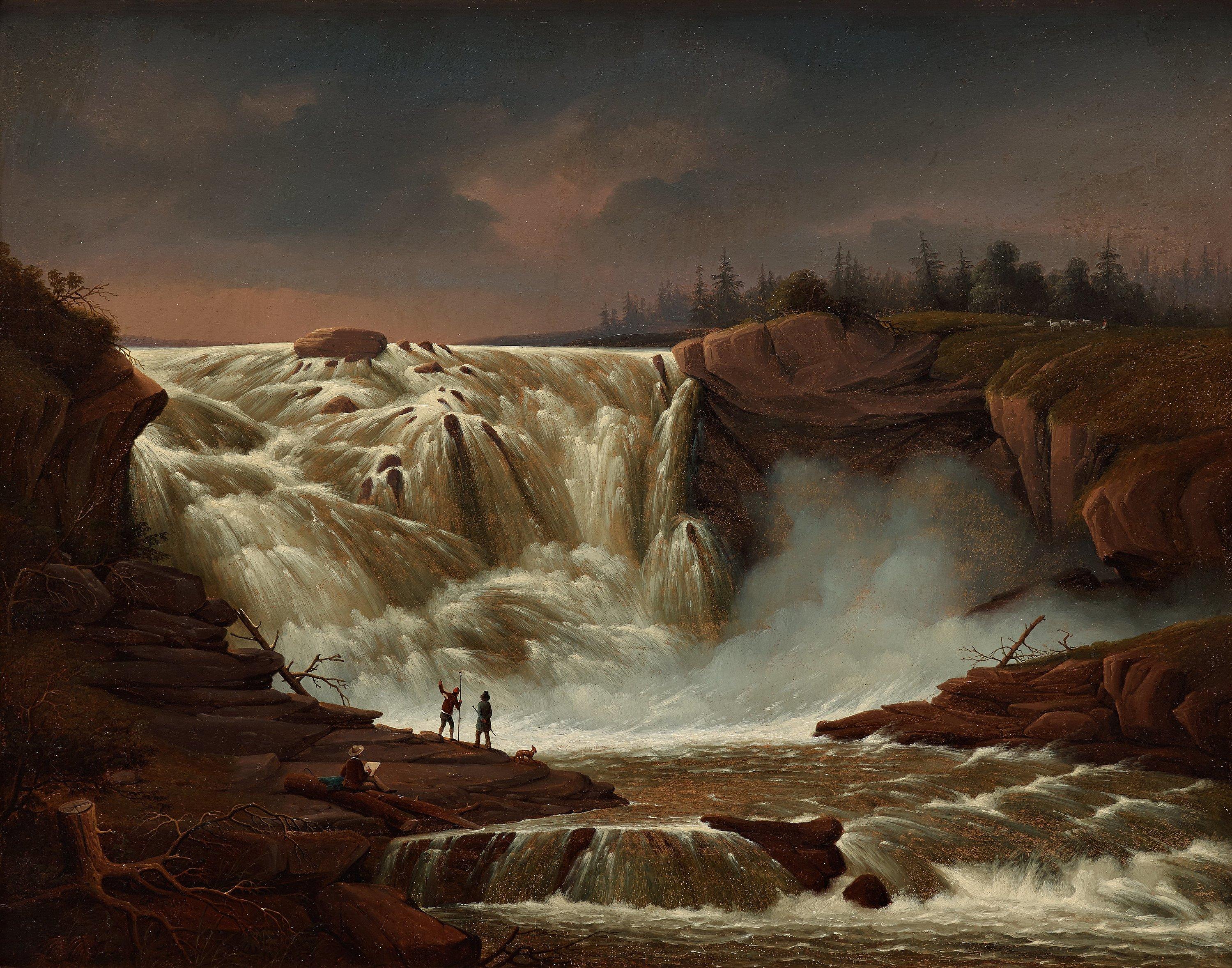 Carl Abraham Rothstén - The waterfalls of Älvkarleby