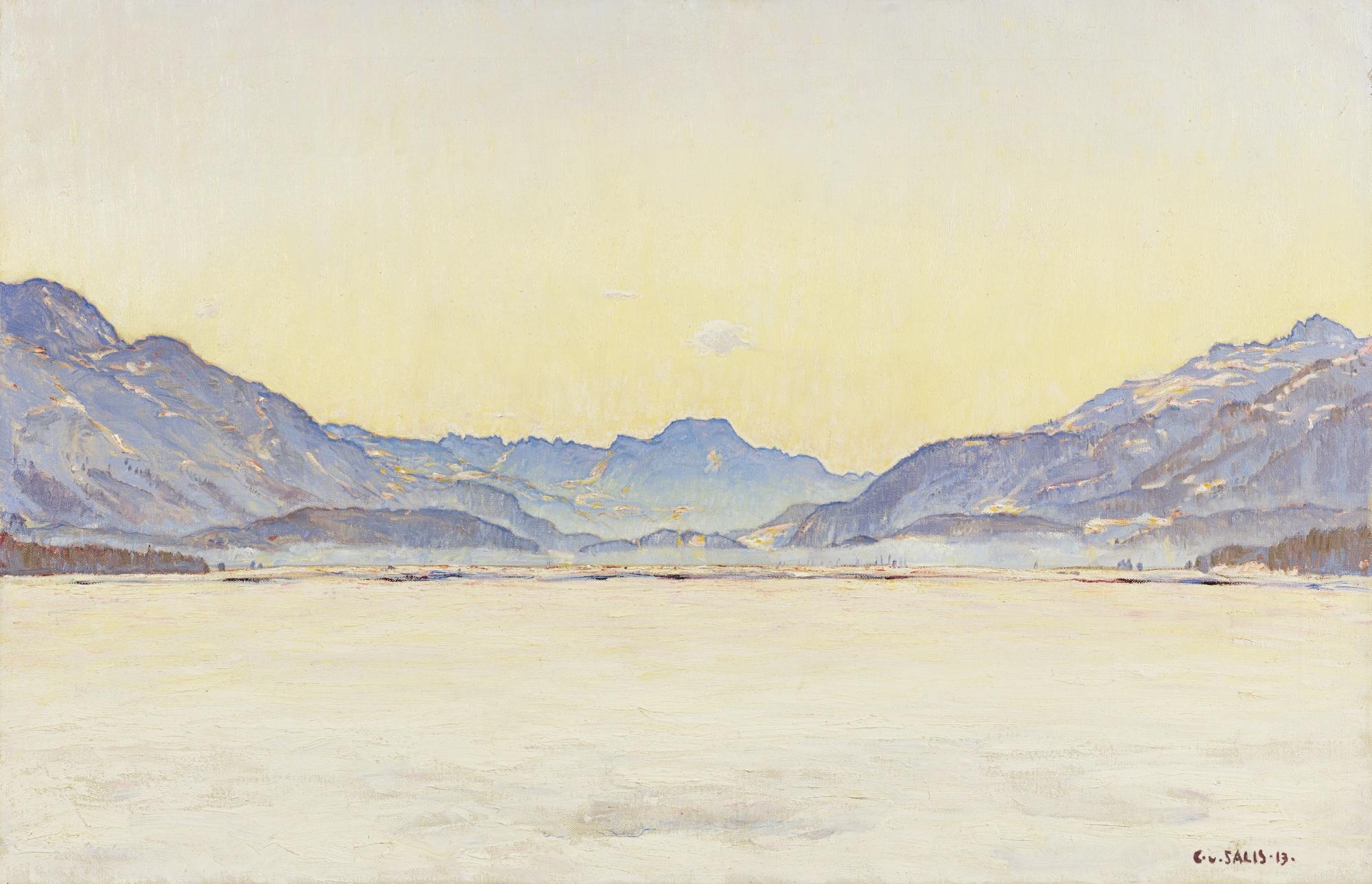 Carl Albert Von Salis - Oberengadiner Winterlandschaft, 1913