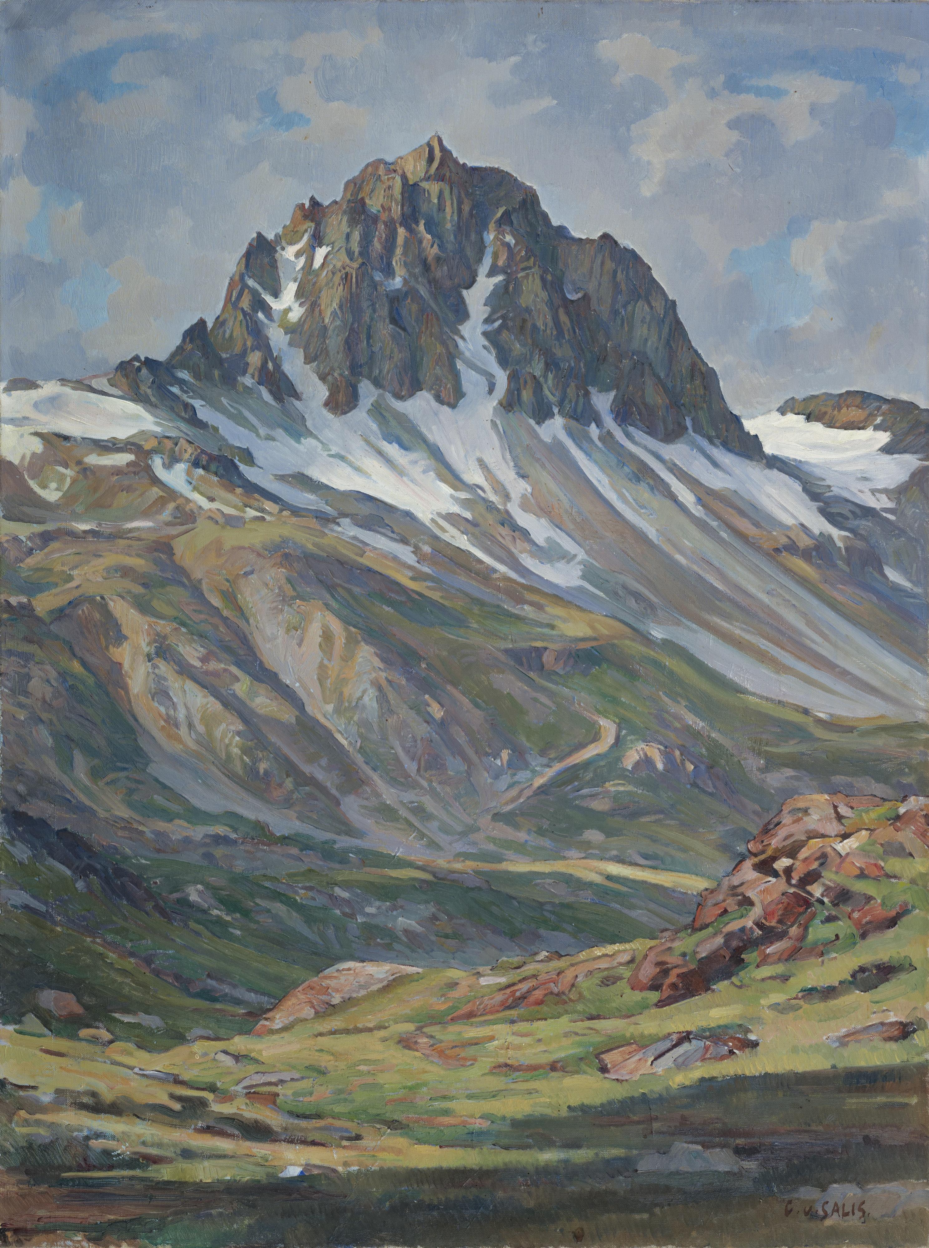 Carl Albert Von Salis - Piz Lagrev Mount Lagrev