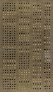 Carl Andre - FLANGE BLADE ZONE COG