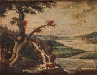 Carl Axelsson Sparre - Extensive landscape with hunter