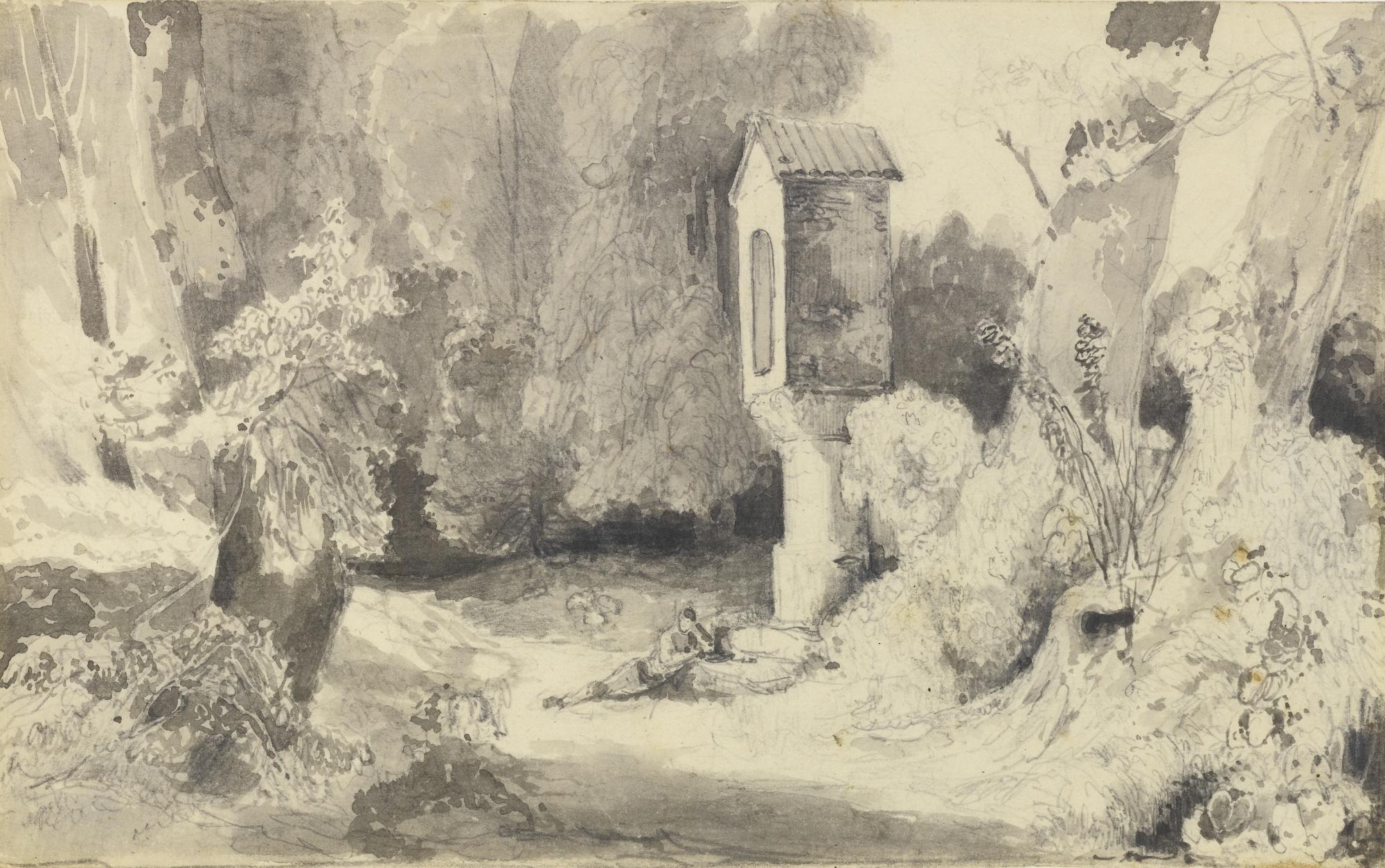 Carl Blechen - German rest In The Forest