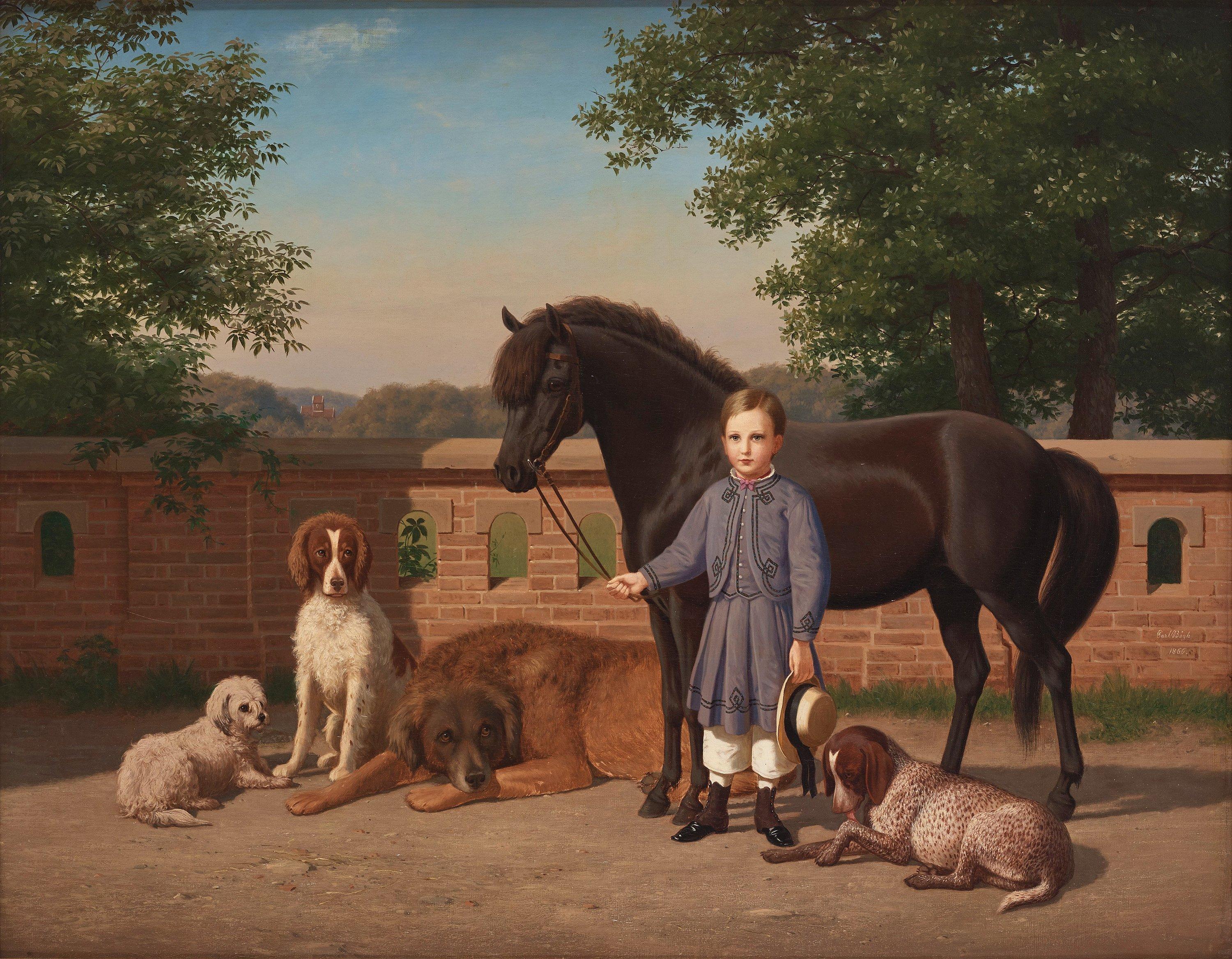 Carl Bögh - Count Skeel (Scheel) as child at Gammel Estrup Manor