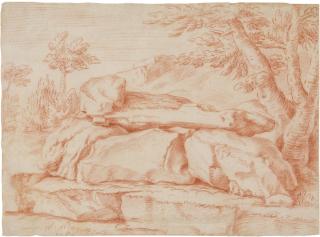 Carl Borromäus Andreas Ruthart - Felsenstudie.