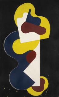 Carl Buchheister - Komposition Gespannte Rundung. 25 (Composition Tight Curves. 25)