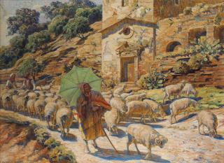 Carl Budtz-Moller - Shepherds at Girgenti, Sicily