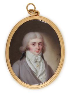 Carl-Christian Kanz - Portrait of a gentleman, circa 1800