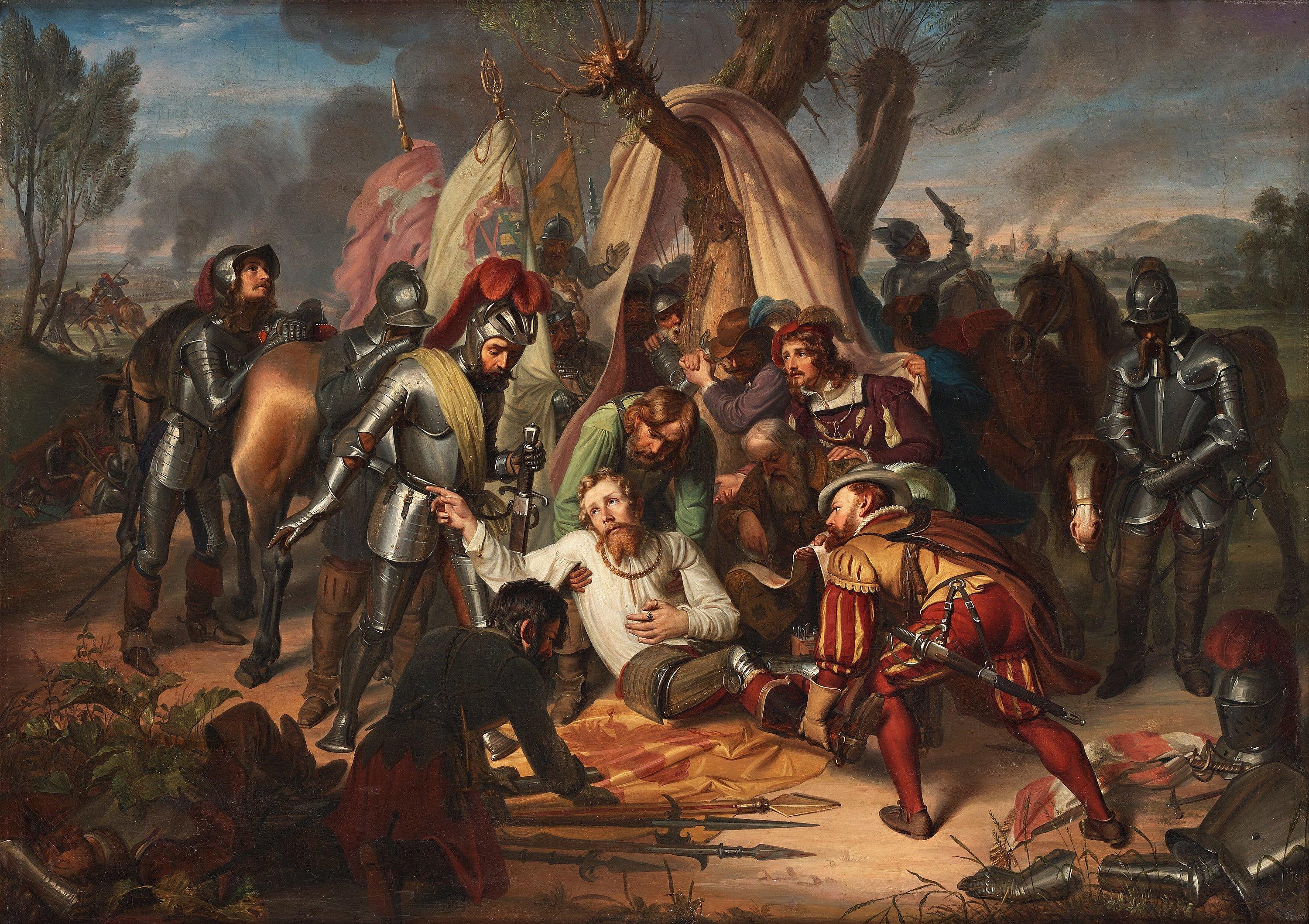 Carl Christian Vogel von Vogelstein - Moritz of Sachsen at the battle of Sievershausen 1553