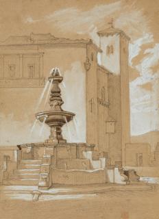 Carl Christian Vogel von Vogelstein - Wasserbrunnen in südlicher Stadt