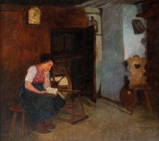 Carl Duxa - A Woman Reading.