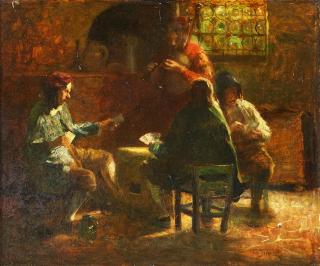 Carl Duxa - Kartenspieler