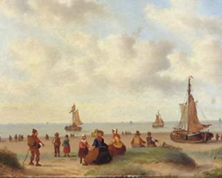 Carl Eduard Ahrendts - On the beach