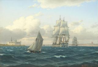 Carl Emil Baagöe - Shipping off Kronborg Castle, Sweden
