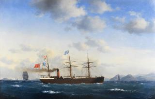 Carl Emil Baagöe - The collier Stirling of Leith off the coast of Denmark