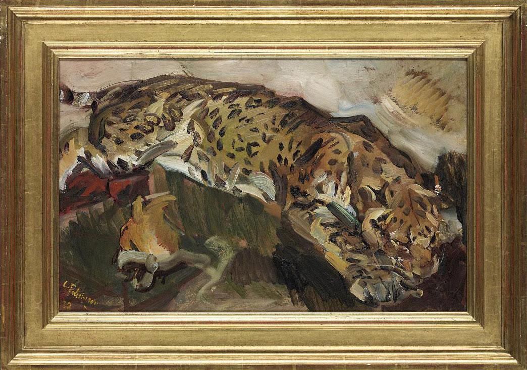 Carl Fahringer - A leopard