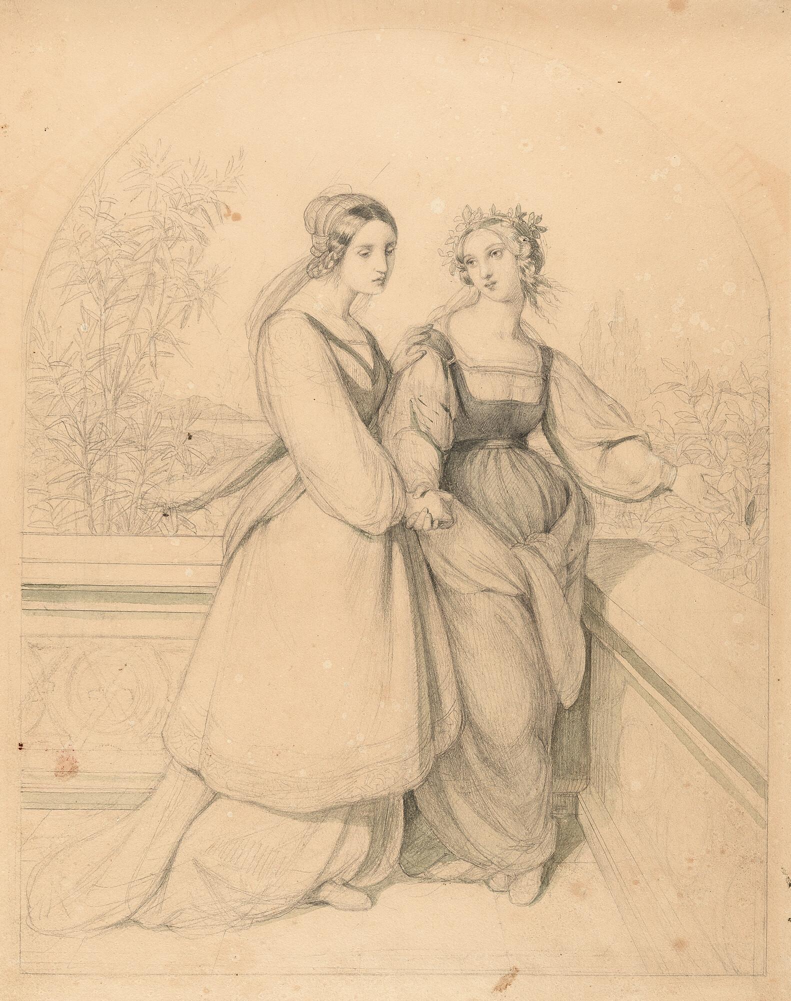 Carl Ferdinand Sohn - Die beiden Leonoren (nach Goethes „Torquato Tasso“).