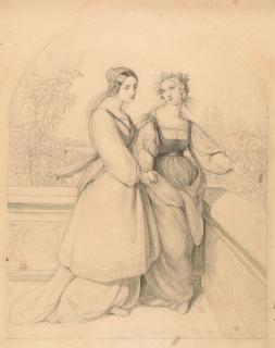 Carl Ferdinand Sohn - Die beiden Leonoren (nach Goethes „Torquato Tasso“).