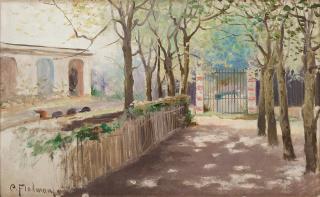 Carl Flodman - Sunlit park scene